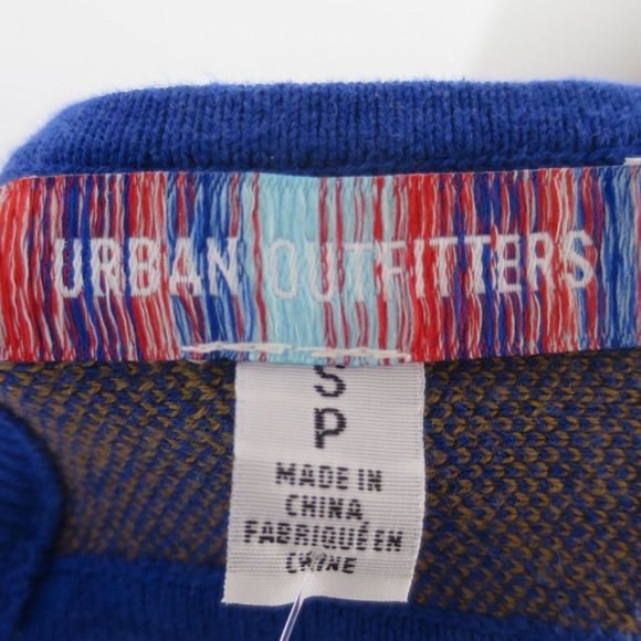 Urban Outfitters Charlie Knit Argyle Mini Dress S - Picture 6 of 9